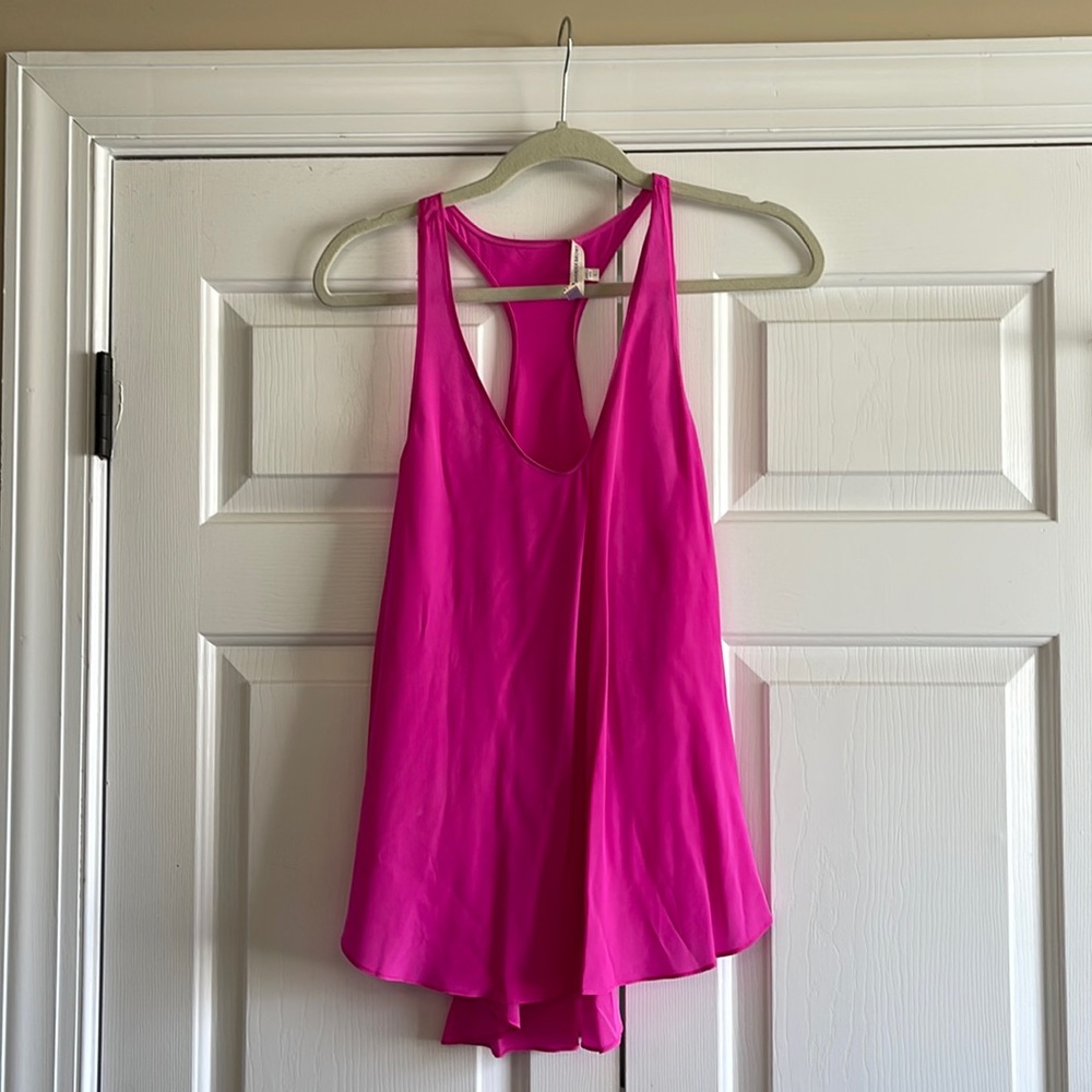 GUC Lavender Brown pink silk racerback